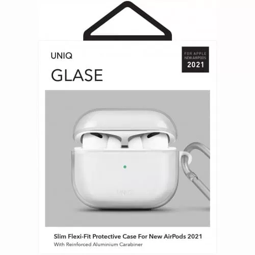 Чехол Uniq для AirPods 3 Glase TPU case, прозрачный