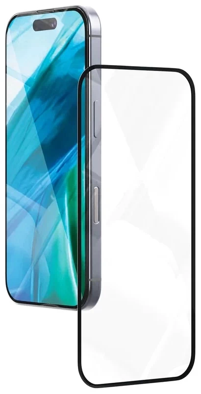 Стекло защитное 2.5D "vlp" Privacy Glass для iPhone 16 Pro/17/17 Pro с черной рамкой